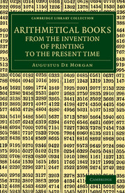 Arithmetical Books from the Invention of Printing to the Present Time