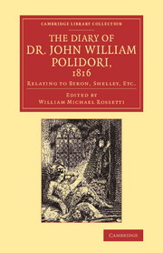 The Diary of Dr John William Polidori, 1816