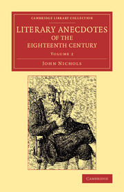 Literary Anecdotes of the Eighteenth Century