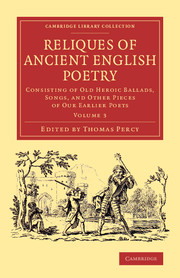 Reliques of Ancient English Poetry