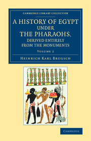 A History of Egypt under the Pharaohs, Derived Entirely from the Monuments
