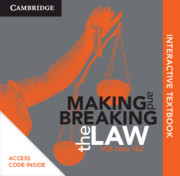 Picture of Cambridge Making and Breaking the Law VCE Units 1 and 2 Digital (Card)