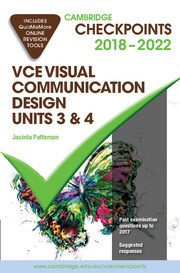Picture of Cambridge Checkpoints VCE Visual Communication Design Units 3 and 4 2018-22 and Quiz Me More