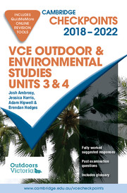 Picture of Cambridge Checkpoints VCE Outdoor and Environmental Studies 2018-22