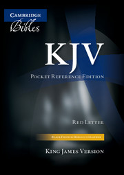 KJV Pocket Reference Bible, Black French Morocco Leather, Red-letter Text, KJ243:XR