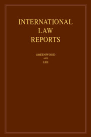 International Law Reports