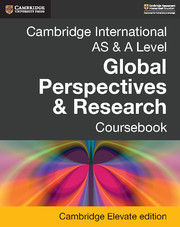 Cambridge International AS & A Level Global Perspectives & Research Coursebook Cambridge Elevate Edition (2 Years)