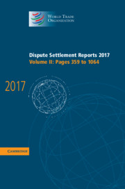 Dispute Settlement Reports 2017