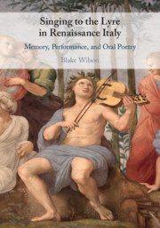 Singing to the Lyre in Renaissance Italy