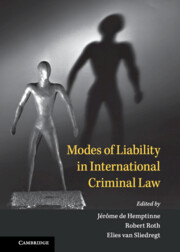 Modes of Liability in International Criminal Law