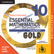 Picture of Essential Mathematics Gold for the Australian Curriculum Year 10 Reactivation (Card)