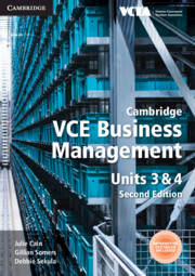 Picture of Cambridge VCE Business Management Units 3&4 Second Edition (print and digital)