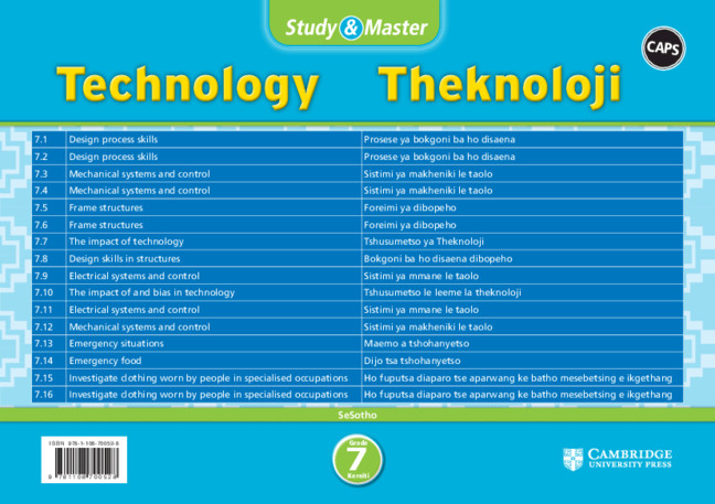 Caps Computer Application Technology Study Guide CAPS Technology (Sesotho) Study & Master Technology Grade 9 Learner’s ...