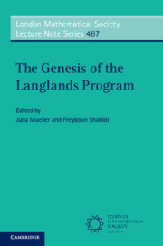 The Genesis of the Langlands Program