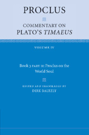 Proclus: Commentary on Plato's <I>Timaeus</I>