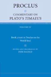 Proclus: Commentary on Plato's Timaeus