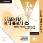 Picture of Essential Mathematics for the Victorian Curriculum Year 10 Online Teaching Suite Card