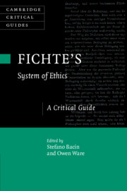 Fichte's System of Ethics