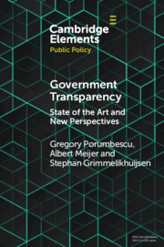 Elements in Public Policy