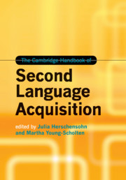 The Cambridge Handbook Of Second Language Acquisition Edited By - 