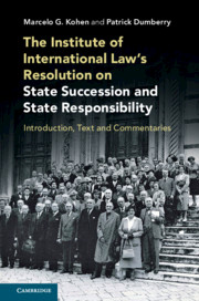 The Institute of International Law's Resolution on State Succession and State Responsibility