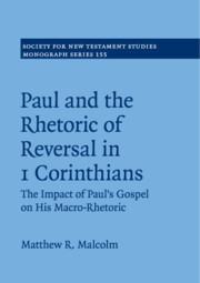 Paul and the Rhetoric of Reversal in 1 Corinthians