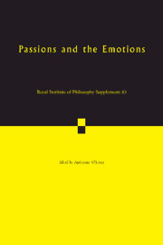 Passions and the Emotions