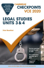 Picture of Cambridge Checkpoints VCE Legal Studies Units 3&4 2020