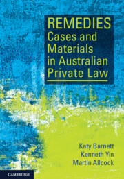Remedies Cases and Materials in Australian Private Law