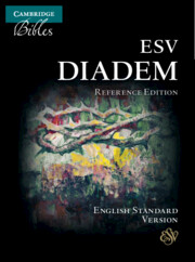 ESV Diadem Reference Edition Black Calfskin Leather, Red-letter Text, ES545:XRL