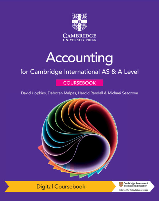 Cambridge International AS & A Level Accounting Digital Coursebook (2 Years)