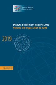 Dispute Settlement Reports 2019