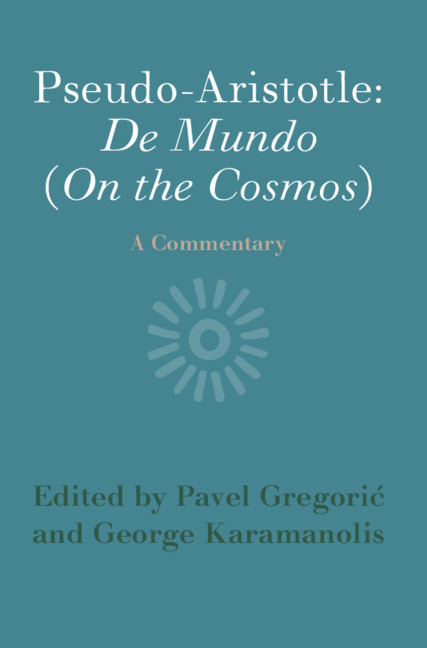 Pseudo Aristotle De Mundo On The Cosmos