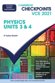 Picture of Cambridge Checkpoints VCE Physics Units 3&4 2021