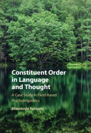 Constituent Order in Language and Thought