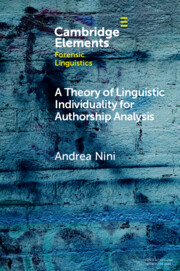 A Theory of Linguistic Individuality for Authorship Analysis