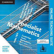 Picture of CSM VCE Specialist Mathematics Units 1 and 2 Online Teaching Suite (Card)