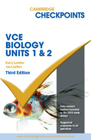 Picture of Cambridge Checkpoints VCE Biology Units 1 and 2