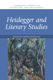 Heidegger and Literary Studies