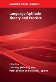 Language Aptitude Theory and Practice