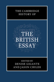The Cambridge History of the British Essay