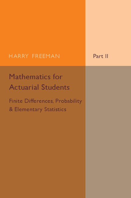 Mathematics for Actuarial Students