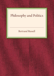 Philosophy and Politics