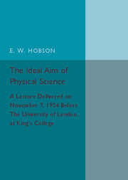 The Ideal Aim of Physical Science