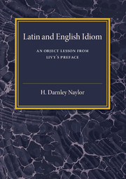 Latin and English Idiom