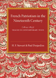 French Patriotism in the Nineteenth Century (1814–1833)