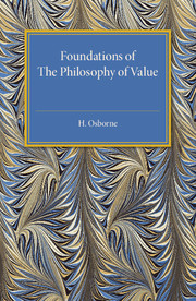 Foundations of the Philosophy of Value