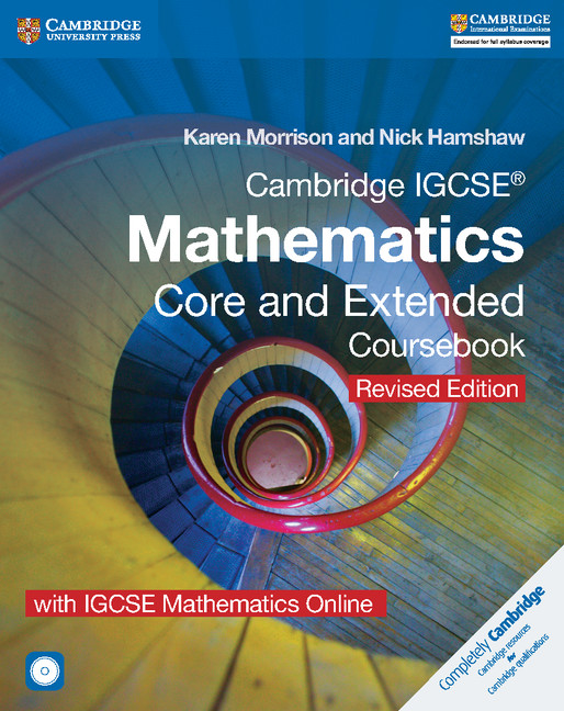 Cambridge IGCSE® Mathematics Core and Extended Coursebook with CD-ROM and IGCSE Mathematics Online Revised Edition
