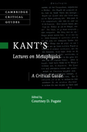 Kant's <I>Lectures on Metaphysics</I>