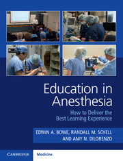 Education in Anesthesia
